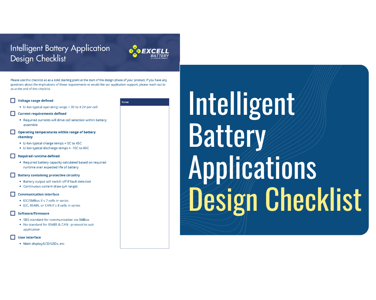 Intelligent Battery Application Design Checklist - Site Graphic